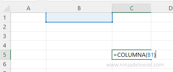 Función Columna en Excel