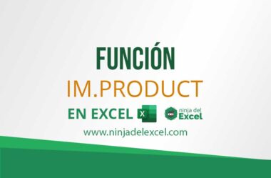 Como Usar la Función IM.PRODUCT en Excel