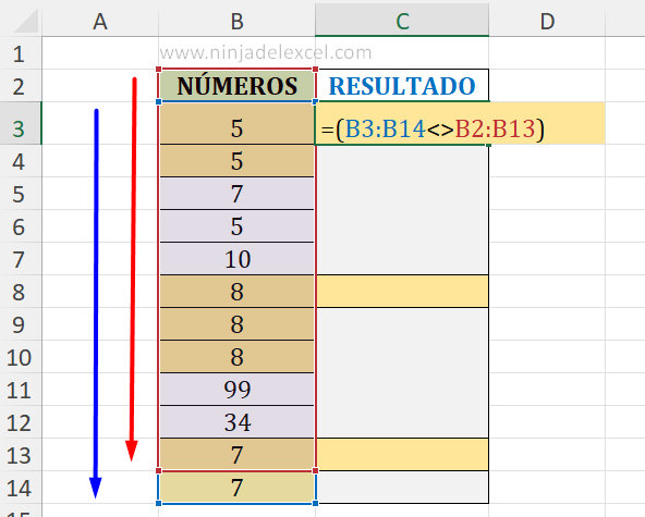 Aprender Identificar Números Consecutivos en Excel