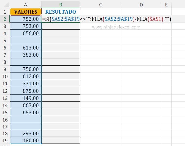 Calcular el Acumulado de una Columna en Excel