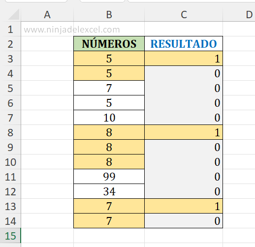 Como Identificar Números Consecutivos en Excel