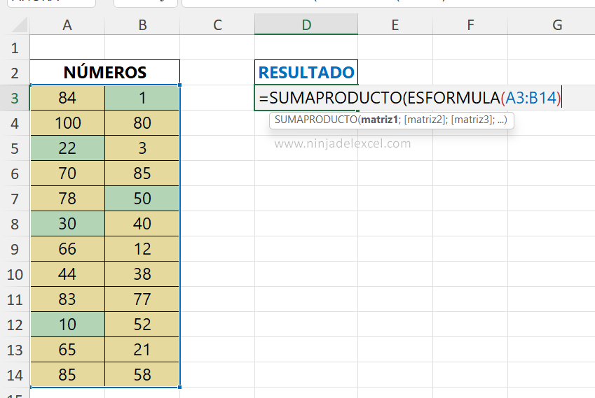 Como Usar la Función ESFORMULA en Excel