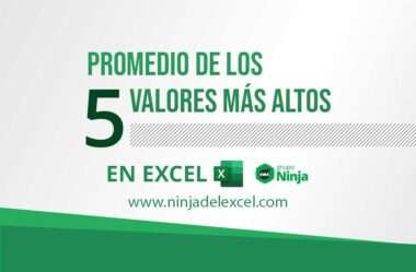 Promedio de los 5 Valores más Altos en Excel