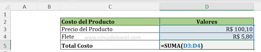 Calcular el Precio de Venta de un Producto en Excel