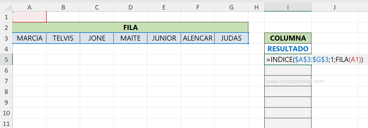 Como Transformar Fila en Columna en Excel