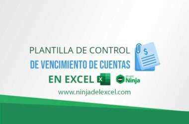 Plantilla para Control de Vencimiento de Cuentas en Excel