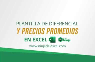 Plantilla de Diferencial y Precios Promedios en Excel (Download)