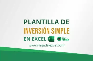 Plantilla de Inversión Simple en Excel (Download) - Ninja del Excel