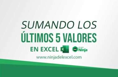 Sumando los Últimos 5 Valores en Excel