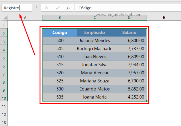 Como Aumentar el Rango Nombrado automaticamente en Excel