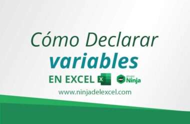 Cómo Declarar Variables en Excel
