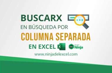 Función BUSCARX en Búsqueda Por Columna Separada en Excel
