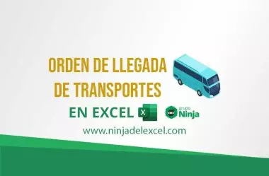 Orden de Llegada de Transportes en Excel (Plantilla para Flota)
