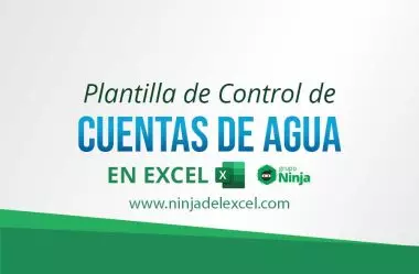 Plantilla de Control de Cuentas de Agua en Excel