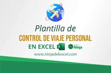 Plantilla de Control de Viajes Personal en Excel