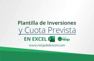 Plantilla de Inversiones y Cuota Prevista en Excel