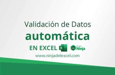 Plantilla de Validación de Datos Automática en Excel