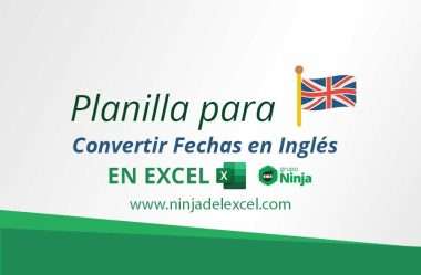 Plantilla para Convertir Fechas en Inglés en Excel