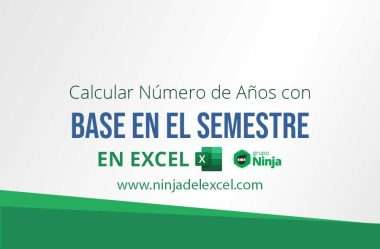 Calcular Número de Años con Base en el Semestre en Excel