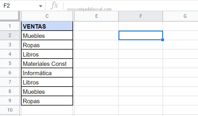 Cómo Crear Lista Desplegable en Google Sheets