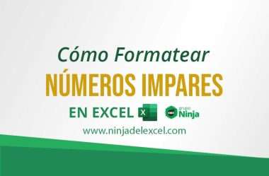 Cómo Formatear Números Impares en Excel