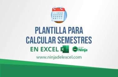 Plantilla para Calcular Semestres en Excel