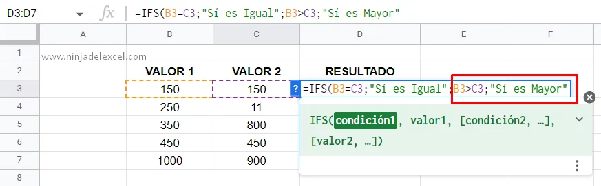 Cómo Usar la Función IFS en Google Sheets muy facil y rapido