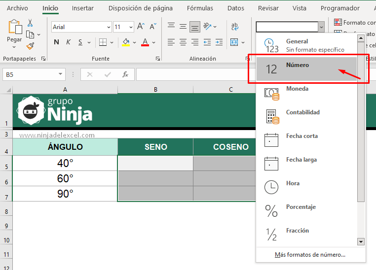 Cómo Hacer SENO, COS y TAN en Excel paso a paso