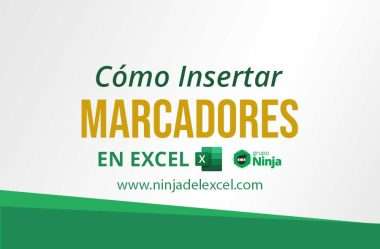 Cómo Insertar Marcadores en Excel