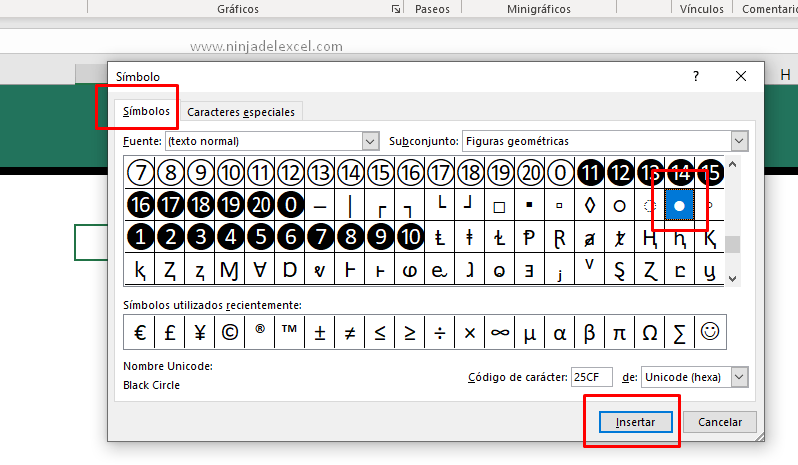 Cómo Insertar Marcadores en Excel tutorial