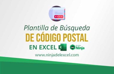 Plantilla de Búsqueda de Código Postal en Excel