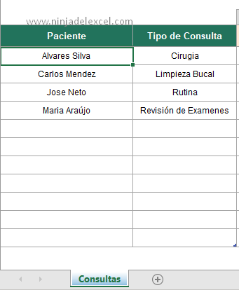 Plantilla de Consultas Médicas en Excel Descargar Gratis tutorial