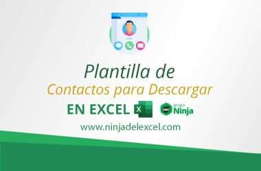 Plantilla de Contactos en Excel Para Descargar
