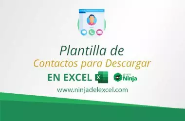 Plantilla de Contactos en Excel Para Descargar