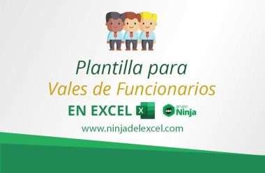 Plantilla para Vales de Funcionarios en Excel