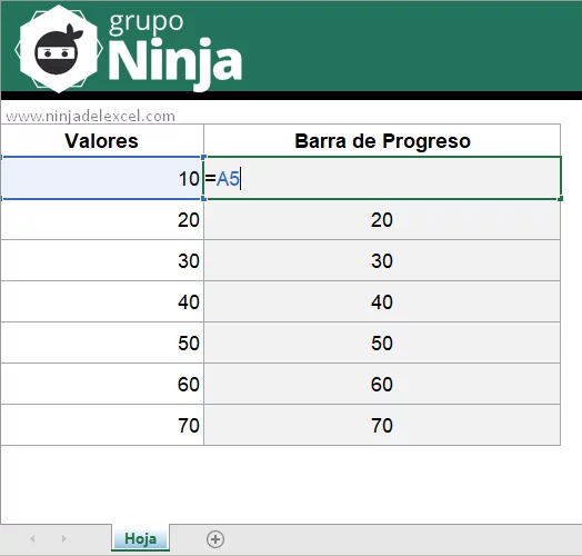 Formato Condicional con Barra de Progreso en Excel paso a paso