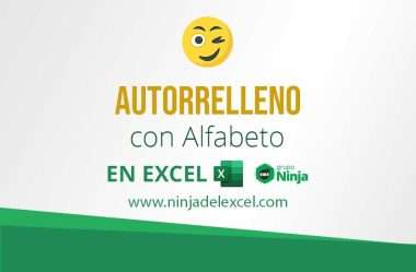 Cómo Hacer Autorrelleno con Alfabeto en Excel