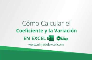 Cómo Calcular el Coeficiente y la Variación en Excel