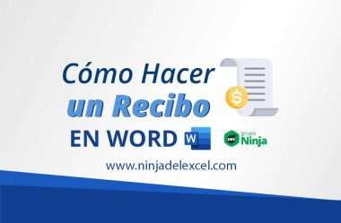 Cómo hacer un recibo en Word