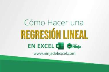 Cómo Hacer una Regresión Lineal en Excel