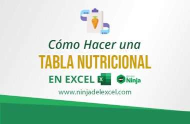 Cómo Hacer una Tabla Nutricional en Excel