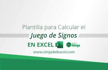 Plantilla para Calcular el Juego de Signos en Excel