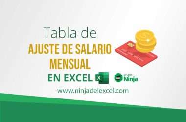 Tabla de Ajuste de Salario Mensual en Excel