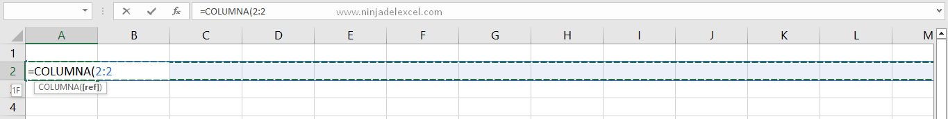 Cómo contar columnas en Excel paso a paso