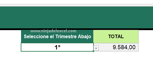 Planilla de Suma por Trimestre en Excel paso a paso