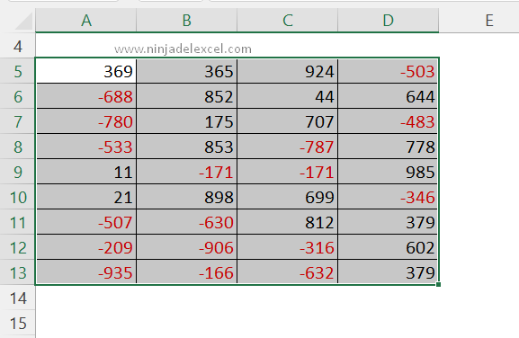 Cambiar el color de los números negativos en Excel paso a paso curso