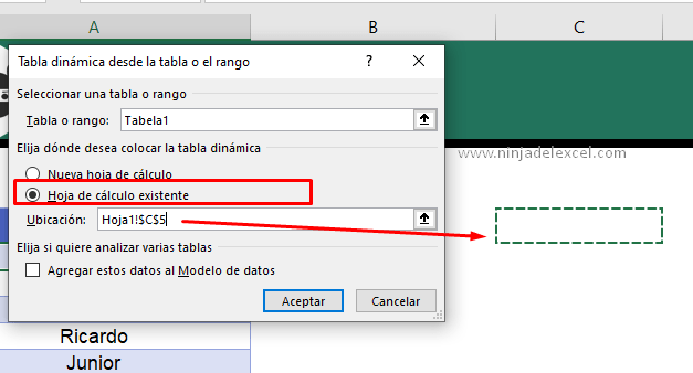 Eliminar nombres repetidos con tabla dinámica en Excel tutorial paso a paso