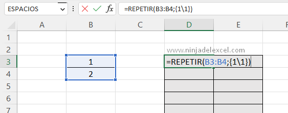 Técnicas con la Función REPETIR en Excel curso de excel completo]