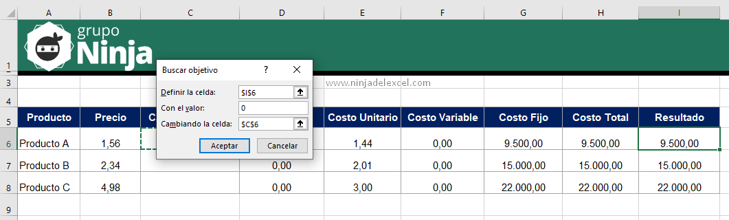 Calcular el punto de equilibrio en Excel tutorial muy facil y rapido
