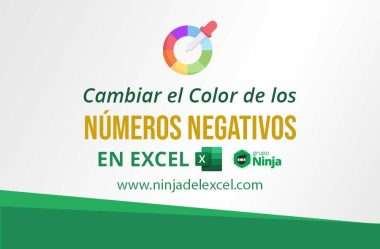 Cambiar el color de los números negativos en Excel